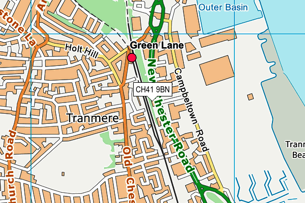 CH41 9BN map - OS VectorMap District (Ordnance Survey) CH41 9BN map - OS VectorMap District (Ordnance Survey)
