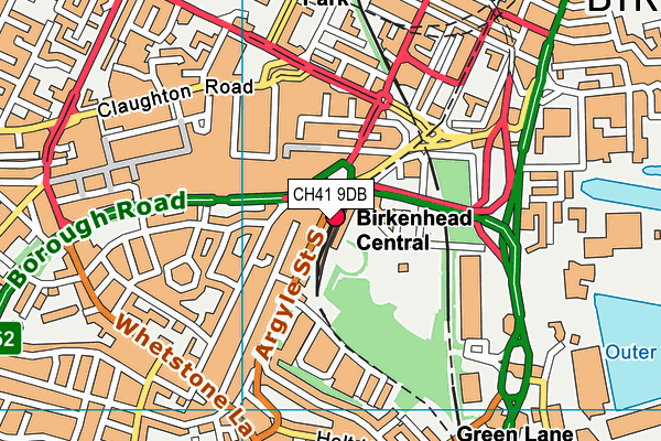 CH41 9DB map - OS VectorMap District (Ordnance Survey) CH41 9DB map - OS VectorMap District (Ordnance Survey)