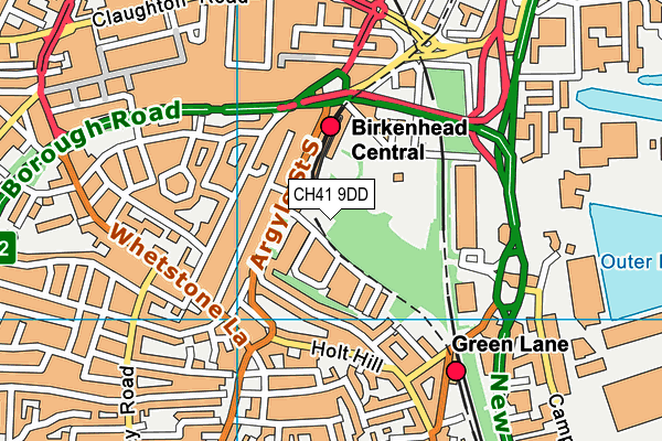 CH41 9DD map - OS VectorMap District (Ordnance Survey) CH41 9DD map - OS VectorMap District (Ordnance Survey)