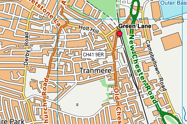 CH41 9ER map - OS VectorMap District (Ordnance Survey) CH41 9ER map - OS VectorMap District (Ordnance Survey)