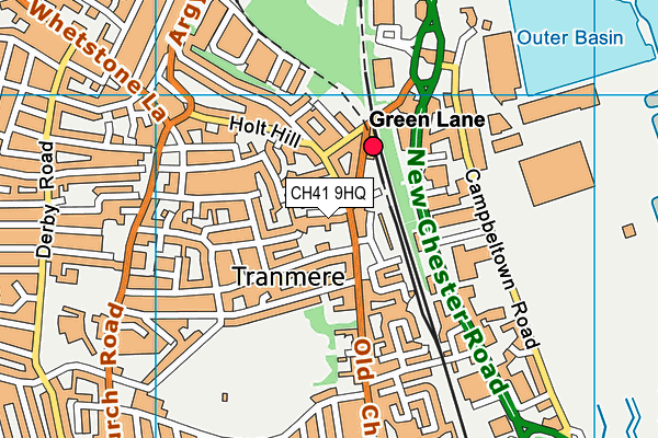CH41 9HQ map - OS VectorMap District (Ordnance Survey) CH41 9HQ map - OS VectorMap District (Ordnance Survey)