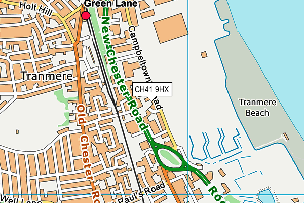 CH41 9HX map - OS VectorMap District (Ordnance Survey) CH41 9HX map - OS VectorMap District (Ordnance Survey)