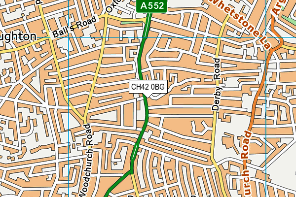 CH42 0BG map - OS VectorMap District (Ordnance Survey) CH42 0BG map - OS VectorMap District (Ordnance Survey)