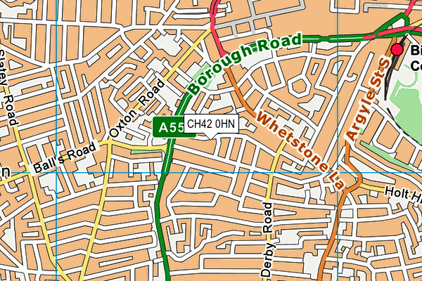 CH42 0HN map - OS VectorMap District (Ordnance Survey) CH42 0HN map - OS VectorMap District (Ordnance Survey)