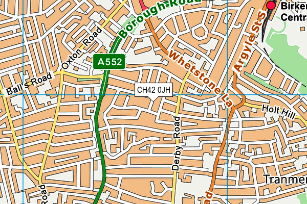 CH42 0JH map - OS VectorMap District (Ordnance Survey) CH42 0JH map - OS VectorMap District (Ordnance Survey)