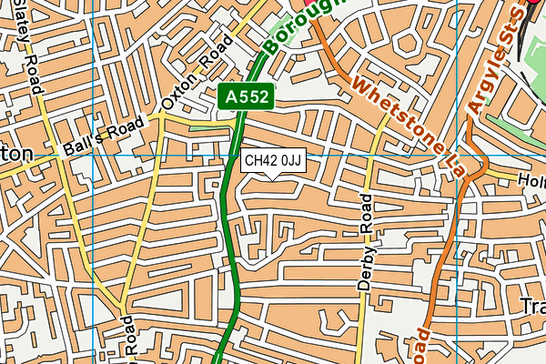 CH42 0JJ map - OS VectorMap District (Ordnance Survey)
