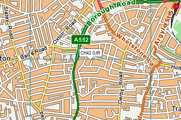 CH42 0JR map - OS VectorMap District (Ordnance Survey)