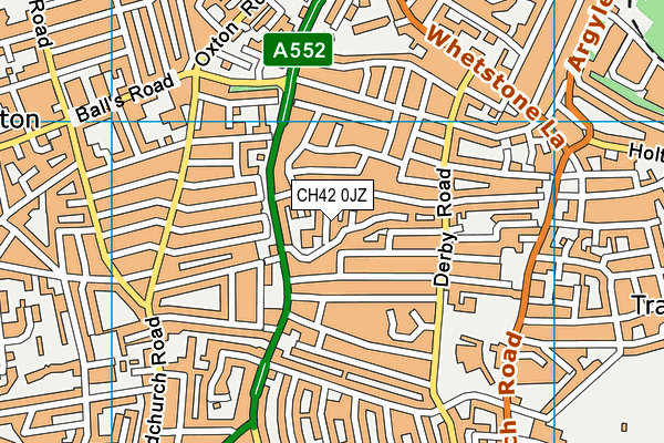 CH42 0JZ map - OS VectorMap District (Ordnance Survey) CH42 0JZ map - OS VectorMap District (Ordnance Survey)