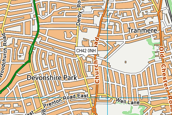 CH42 0NH map - OS VectorMap District (Ordnance Survey)