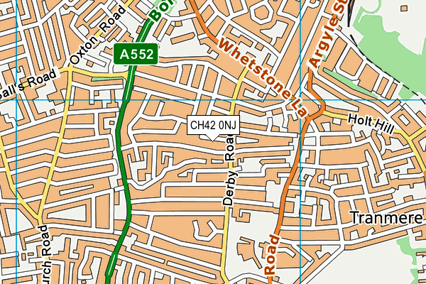 CH42 0NJ map - OS VectorMap District (Ordnance Survey)