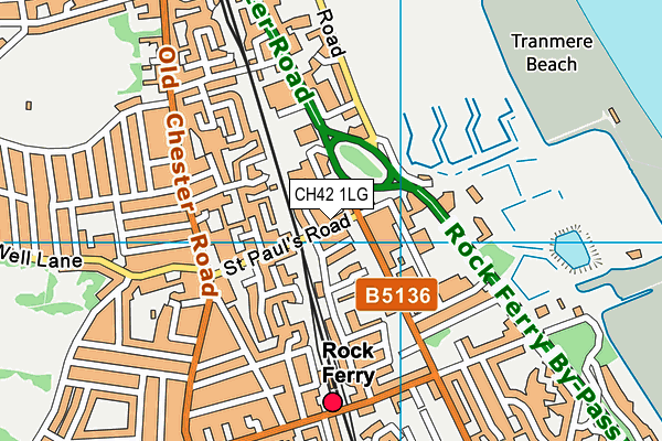 CH42 1LG map - OS VectorMap District (Ordnance Survey) CH42 1LG map - OS VectorMap District (Ordnance Survey)