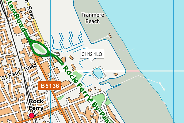 CH42 1LQ map - OS VectorMap District (Ordnance Survey)