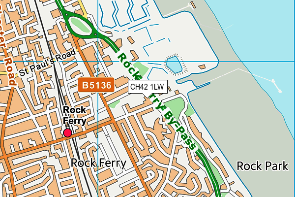 CH42 1LW map - OS VectorMap District (Ordnance Survey) CH42 1LW map - OS VectorMap District (Ordnance Survey)