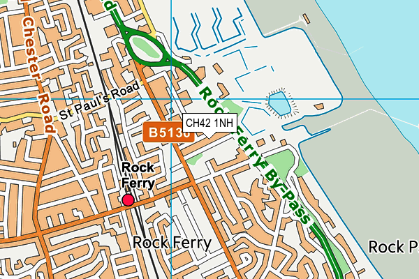 CH42 1NH map - OS VectorMap District (Ordnance Survey) CH42 1NH map - OS VectorMap District (Ordnance Survey)