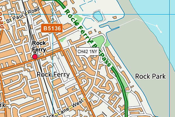 CH42 1NY map - OS VectorMap District (Ordnance Survey)