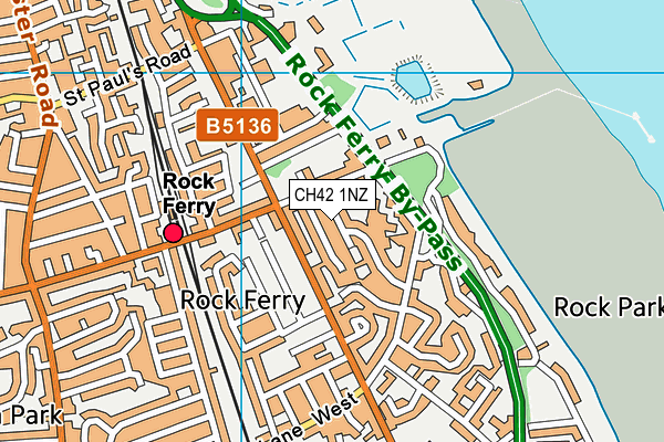CH42 1NZ map - OS VectorMap District (Ordnance Survey) CH42 1NZ map - OS VectorMap District (Ordnance Survey)