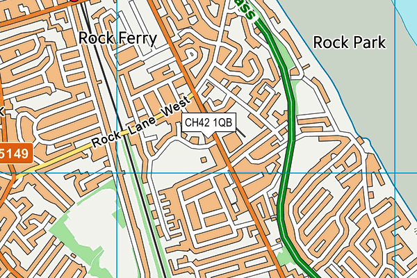 CH42 1QB map - OS VectorMap District (Ordnance Survey) CH42 1QB map - OS VectorMap District (Ordnance Survey)