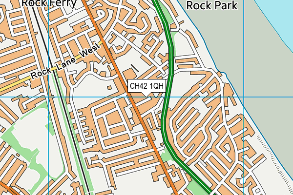 CH42 1QH map - OS VectorMap District (Ordnance Survey) CH42 1QH map - OS VectorMap District (Ordnance Survey)