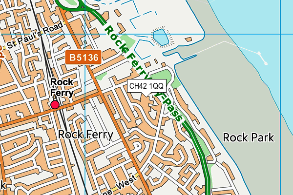 CH42 1QQ map - OS VectorMap District (Ordnance Survey)