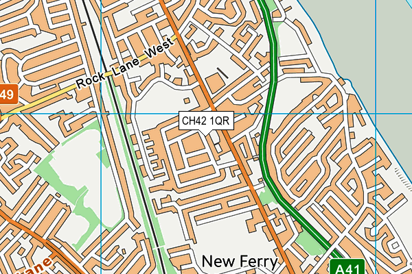 CH42 1QR map - OS VectorMap District (Ordnance Survey) CH42 1QR map - OS VectorMap District (Ordnance Survey)