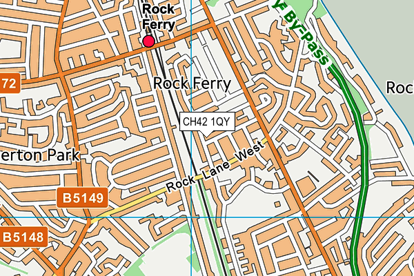 CH42 1QY map - OS VectorMap District (Ordnance Survey) CH42 1QY map - OS VectorMap District (Ordnance Survey)