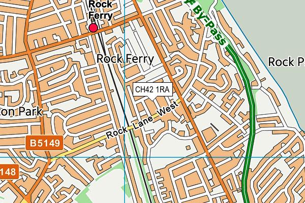CH42 1RA map - OS VectorMap District (Ordnance Survey) CH42 1RA map - OS VectorMap District (Ordnance Survey)
