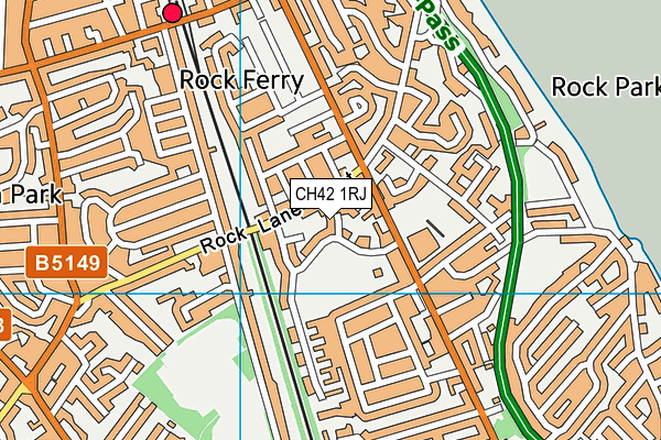 CH42 1RJ map - OS VectorMap District (Ordnance Survey)