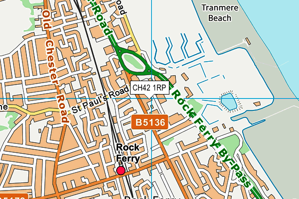 CH42 1RP map - OS VectorMap District (Ordnance Survey) CH42 1RP map - OS VectorMap District (Ordnance Survey)