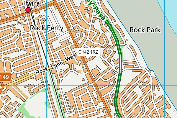 CH42 1RZ map - OS VectorMap District (Ordnance Survey) CH42 1RZ map - OS VectorMap District (Ordnance Survey)
