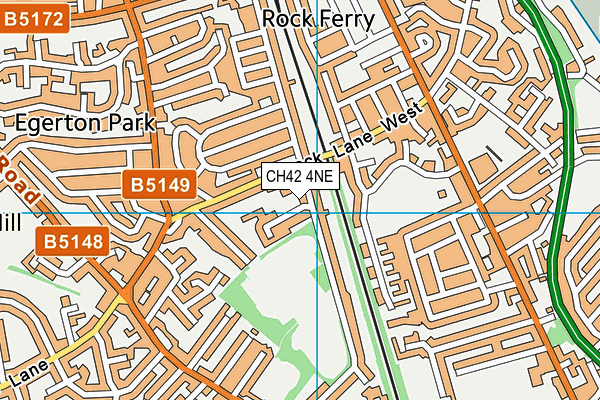 CH42 4NE map - OS VectorMap District (Ordnance Survey) CH42 4NE map - OS VectorMap District (Ordnance Survey)