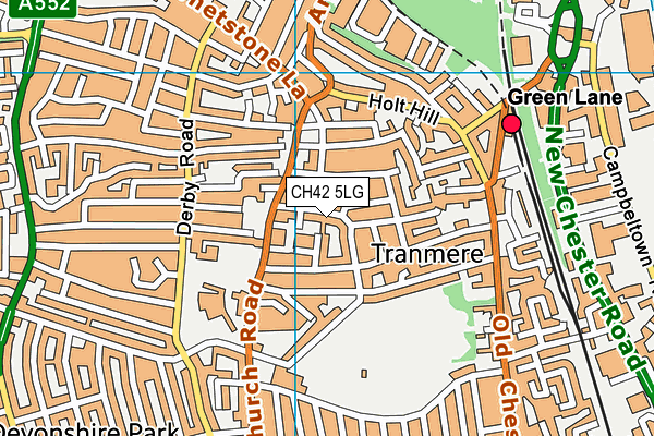 CH42 5LG map - OS VectorMap District (Ordnance Survey) CH42 5LG map - OS VectorMap District (Ordnance Survey)