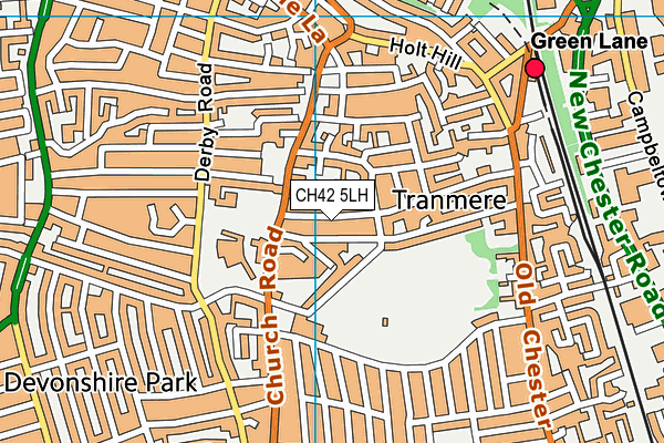CH42 5LH map - OS VectorMap District (Ordnance Survey) CH42 5LH map - OS VectorMap District (Ordnance Survey)