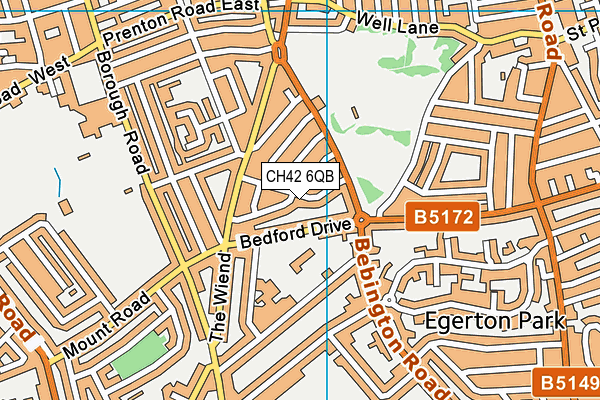 CH42 6QB map - OS VectorMap District (Ordnance Survey) CH42 6QB map - OS VectorMap District (Ordnance Survey)