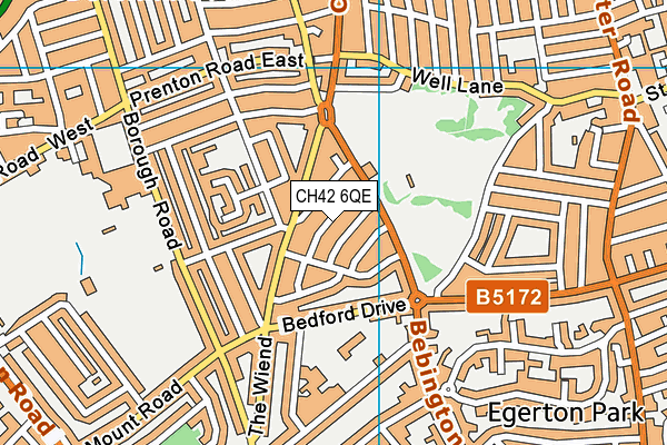 CH42 6QE map - OS VectorMap District (Ordnance Survey) CH42 6QE map - OS VectorMap District (Ordnance Survey)