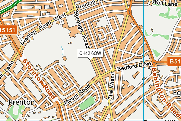 CH42 6QW map - OS VectorMap District (Ordnance Survey) CH42 6QW map - OS VectorMap District (Ordnance Survey)