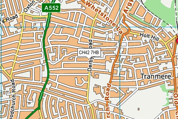 CH42 7HB map - OS VectorMap District (Ordnance Survey) CH42 7HB map - OS VectorMap District (Ordnance Survey)