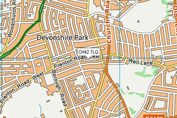 CH42 7LQ map - OS VectorMap District (Ordnance Survey) CH42 7LQ map - OS VectorMap District (Ordnance Survey)