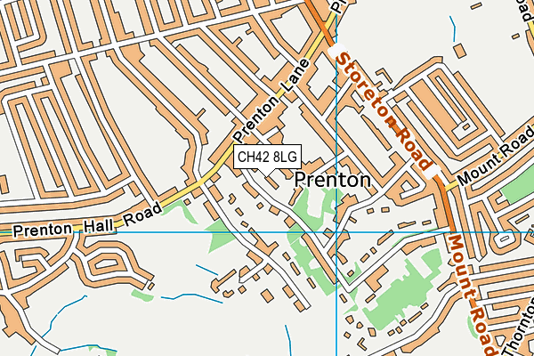 CH42 8LG map - OS VectorMap District (Ordnance Survey) CH42 8LG map - OS VectorMap District (Ordnance Survey)