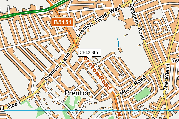 CH42 8LY map - OS VectorMap District (Ordnance Survey)