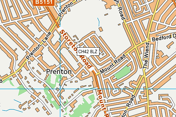 CH42 8LZ map - OS VectorMap District (Ordnance Survey)