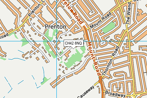 CH42 8NQ map - OS VectorMap District (Ordnance Survey)