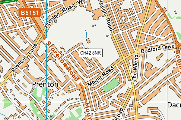CH42 8NR map - OS VectorMap District (Ordnance Survey) CH42 8NR map - OS VectorMap District (Ordnance Survey)