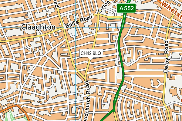 CH42 9LQ map - OS VectorMap District (Ordnance Survey) CH42 9LQ map - OS VectorMap District (Ordnance Survey)
