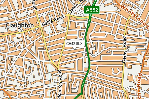 CH42 9LX map - OS VectorMap District (Ordnance Survey) CH42 9LX map - OS VectorMap District (Ordnance Survey)