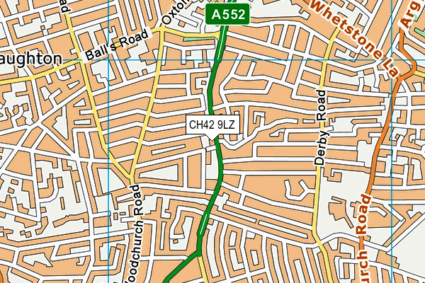 CH42 9LZ map - OS VectorMap District (Ordnance Survey) CH42 9LZ map - OS VectorMap District (Ordnance Survey)