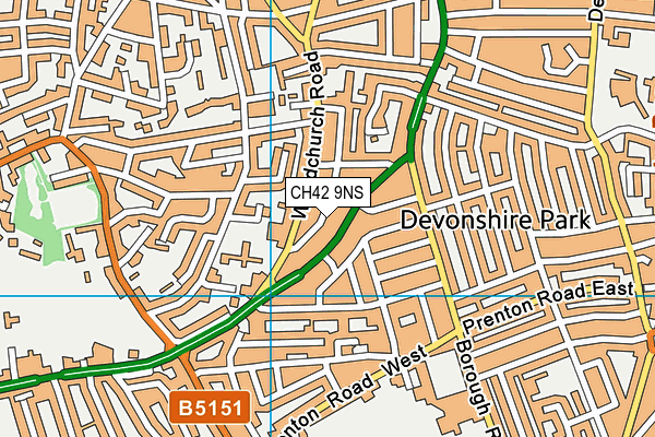 CH42 9NS map - OS VectorMap District (Ordnance Survey) CH42 9NS map - OS VectorMap District (Ordnance Survey)