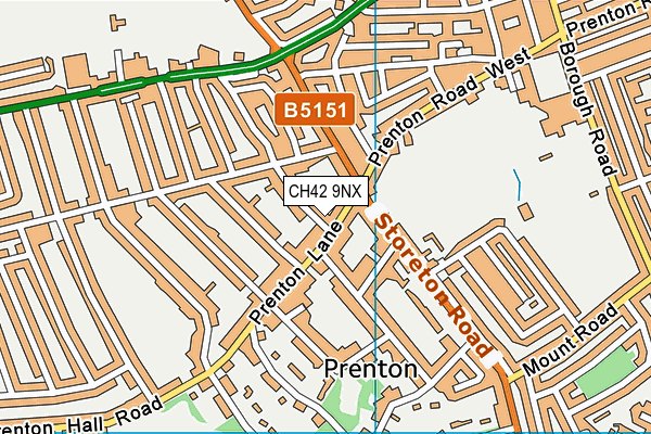 CH42 9NX map - OS VectorMap District (Ordnance Survey) CH42 9NX map - OS VectorMap District (Ordnance Survey)