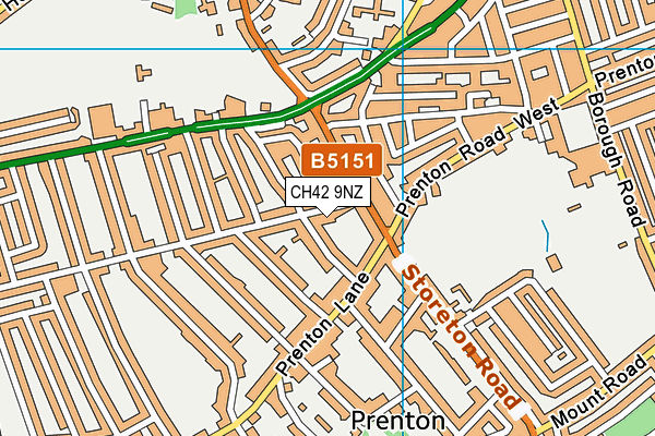 CH42 9NZ map - OS VectorMap District (Ordnance Survey) CH42 9NZ map - OS VectorMap District (Ordnance Survey)