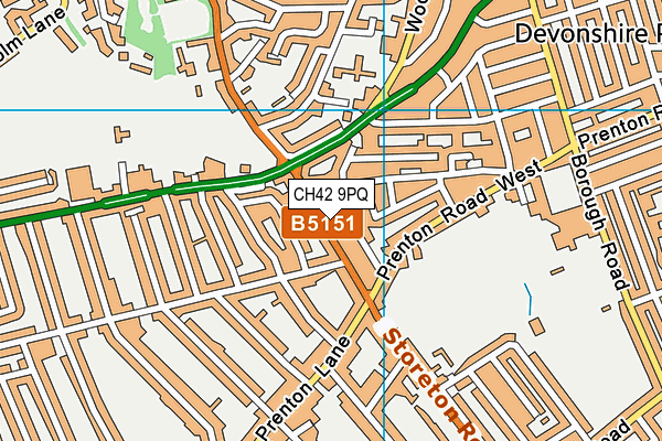CH42 9PQ map - OS VectorMap District (Ordnance Survey) CH42 9PQ map - OS VectorMap District (Ordnance Survey)