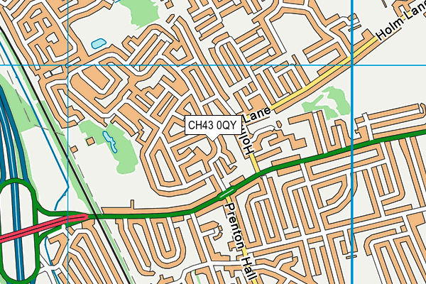 CH43 0QY map - OS VectorMap District (Ordnance Survey) CH43 0QY map - OS VectorMap District (Ordnance Survey)